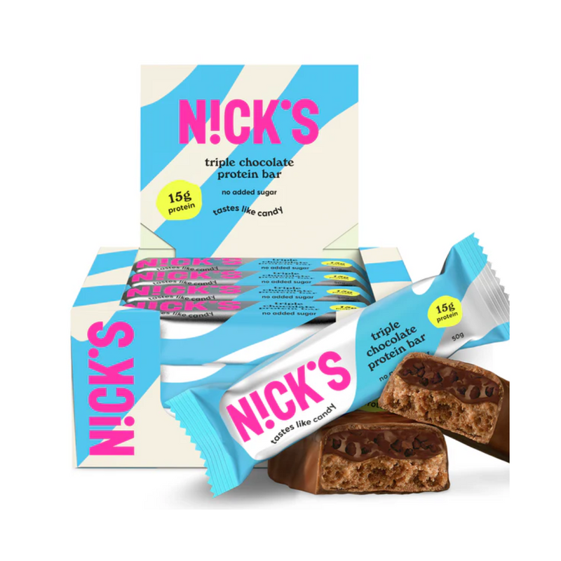 Nick's Proteiinipatukka 50g x 12 kpl-Proteiinipatukka-Nick's-Triple Chocolate-Aminopörssi