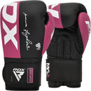 RDX F4 Boxing Sparring Gloves Hook & Loop PINK/BLACK-BOXING GLOVES-RDX-8oz-Aminopörssi