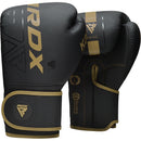 RDX F6 Kara Boxing Training Gloves Black GOLDEN-BOXING GLOVES-RDX-8OZ-Aminopörssi