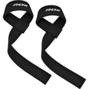 RDX W1 Weight Training Wrist Straps BLACK-GYM ACCESSORIES-RDX-Standard Size-Aminopörssi