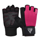 RDX W1H Gym Workout Gloves PINK-GYM GLOVES-RDX-S-Aminopörssi