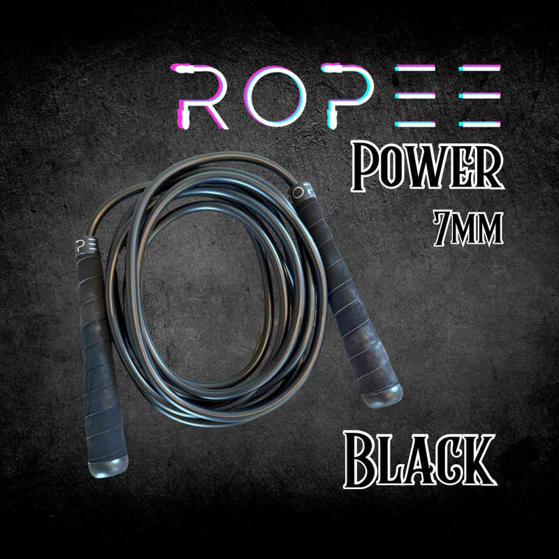 Ropee Power 7 mm Black-Hyppynaru-Ropee-Aminopörssi