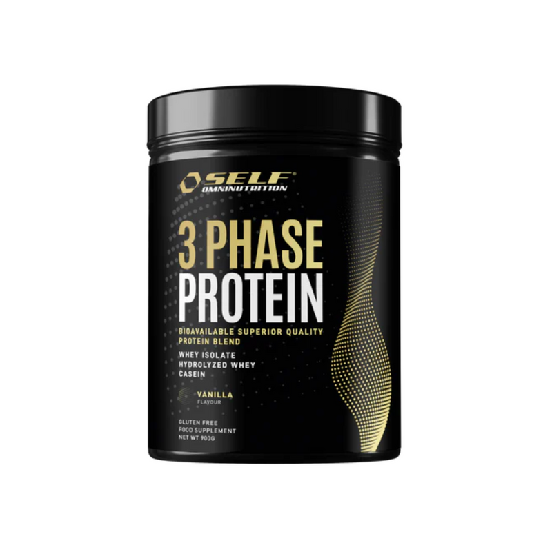 3 Phase Protein, 900g-Heraproteiinisekoitus-SELF omninutrition-Vanilla-Aminopörssi