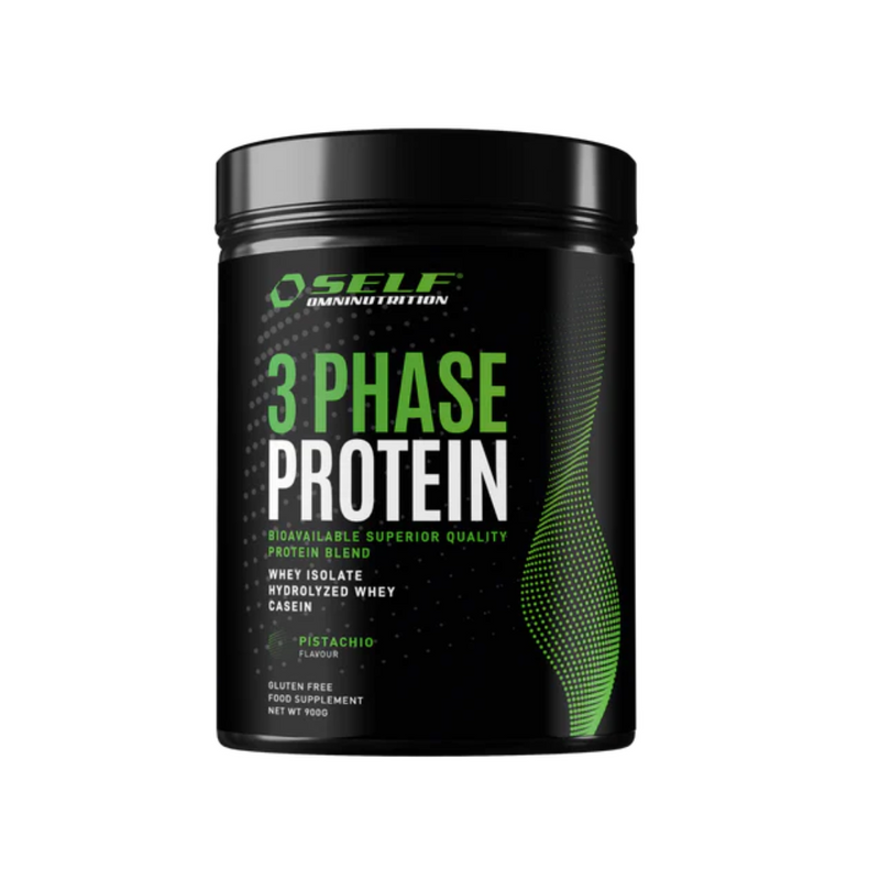 3 Phase Protein, 900g-Heraproteiinisekoitus-SELF omninutrition-Pistachio-Aminopörssi