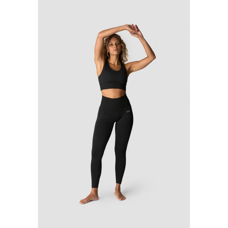Soft Seamless Tights, Black-Naisten trikoot ja leggingsit-ICANIWILL-XS-Aminopörssi