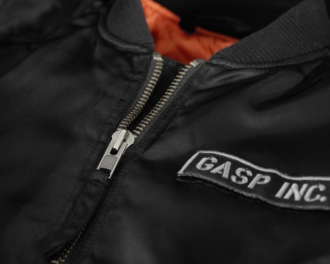 Utility Jacket, musta + hihamerkki-GASP-M-Aminopörssi