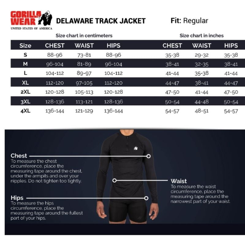 Delaware Track Jacket Navy-Miesten takit-Gorilla Wear-S-Aminopörssi