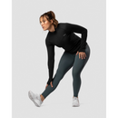 Everyday Long Sleeve 1/4 Stripe Zipper Black-Naisten pitkähihaiset ja hupparit-ICANIWILL-XS-Aminopörssi