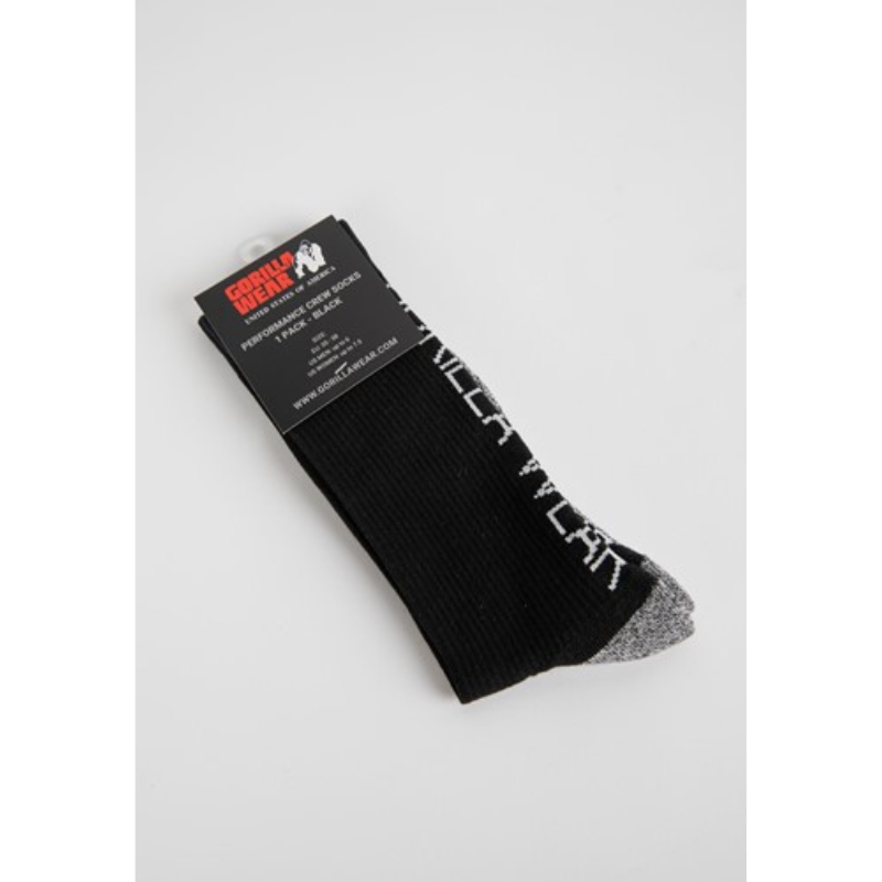Performance Socks, Black-Sukat-Gorilla Wear-39-42-Aminopörssi