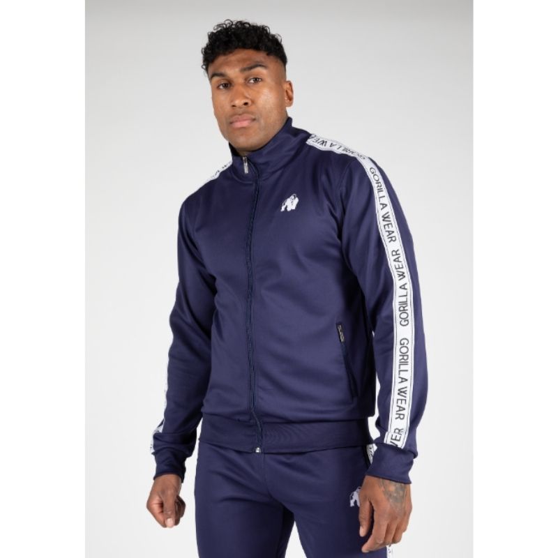 Delaware Track Jacket Navy-Miesten takit-Gorilla Wear-S-Aminopörssi