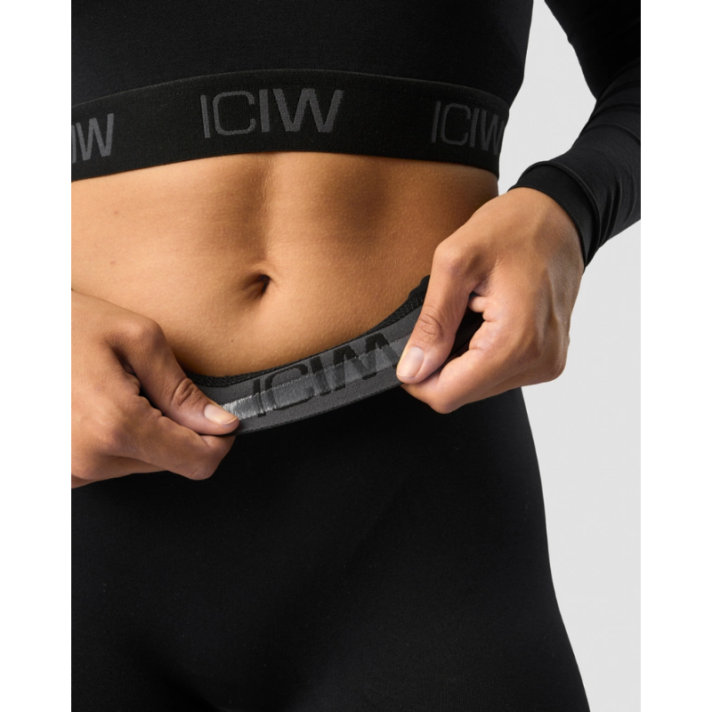 Define Logo Seamless Logo Scrunch Tights black-Naisten trikoot ja leggingsit-ICANIWILL-XS-Aminopörssi