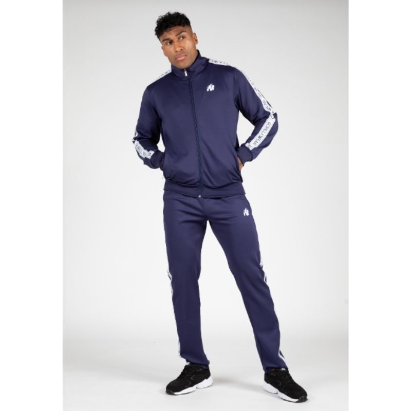 Delaware Track Jacket Navy-Miesten takit-Gorilla Wear-S-Aminopörssi