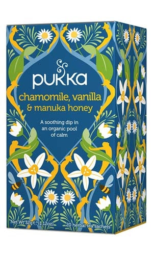 Chamomile, Vanilla & Manuka tee-Pukka-Aminopörssi