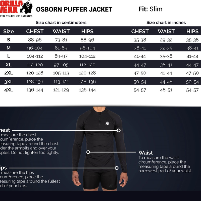 Osborn Puffer Jacket - Black-Miesten takit-Gorilla Wear-S-Aminopörssi