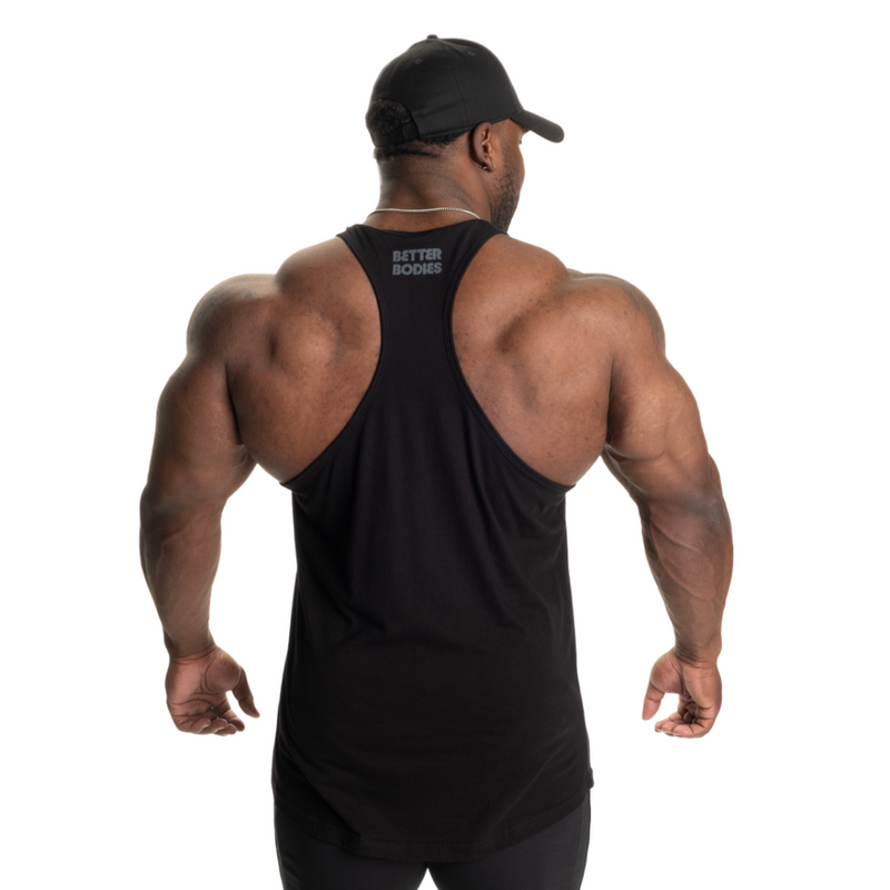 Essential T-Back, black V2-Miesten hihattomat paidat-Better Bodies-S-Aminopörssi