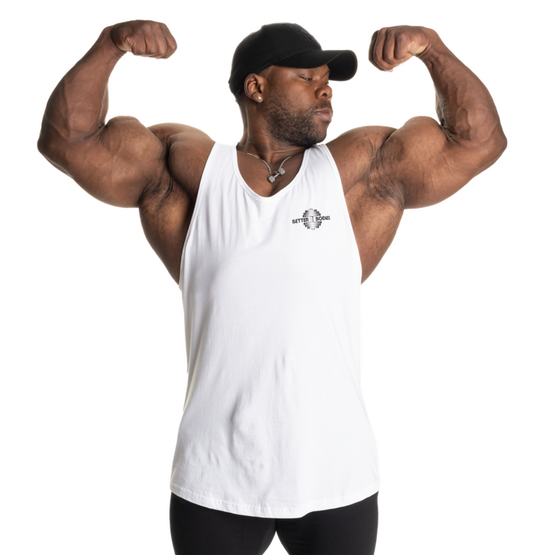 Essential T-Back, white V2-Miesten hihattomat paidat-Better Bodies-S-Aminopörssi