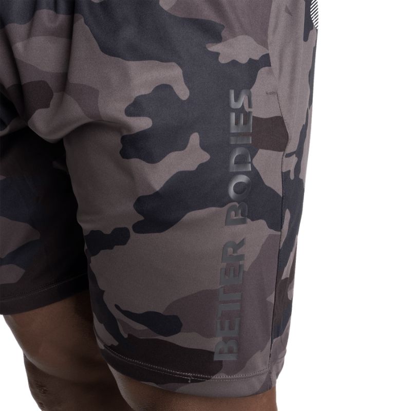 Loose function shorts, dark camo-Miesten shortsit-Better Bodies-S-Aminopörssi