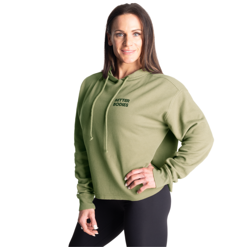 Empowered Thermal Sweater, Washed Green-Naisten lyhythihaiset ja topit-Better Bodies-XS-Aminopörssi