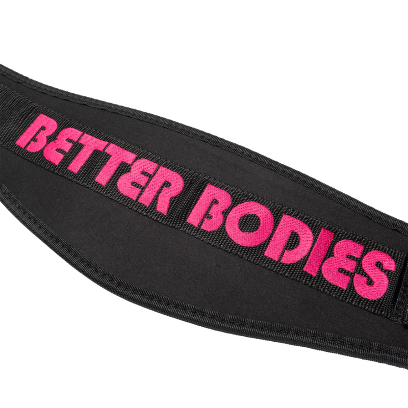 Womens Gym Belt, black/pink-Nostovyö-Better Bodies-XS-Aminopörssi