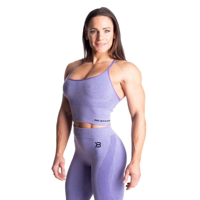 Astoria Seamless Bra, Athletic purple melange-Naisten urheiluliivit-Better Bodies-S-Aminopörssi