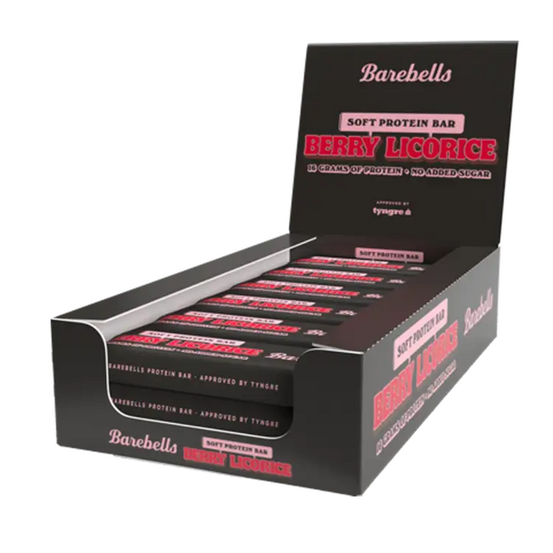 Soft Protein Bar, 55g x 12 kpl-Proteiinipatukka-Barebells-Soft Berry Licorice-Aminopörssi