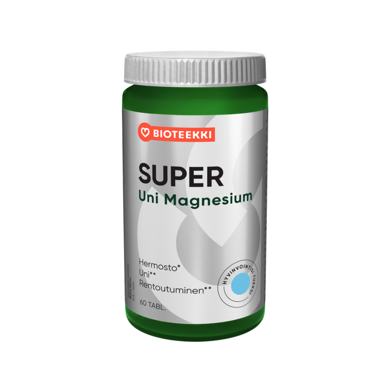 Super Uni Magnesium, 60 tabl.-Magnesium-Bioteekki-Aminopörssi