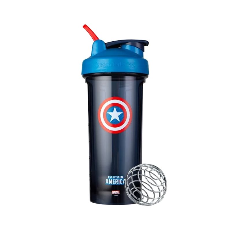 Pro28 Marvel® Captain America shakeri 820 ml-Juomapullo/shakeri-BlenderBottle-Aminopörssi