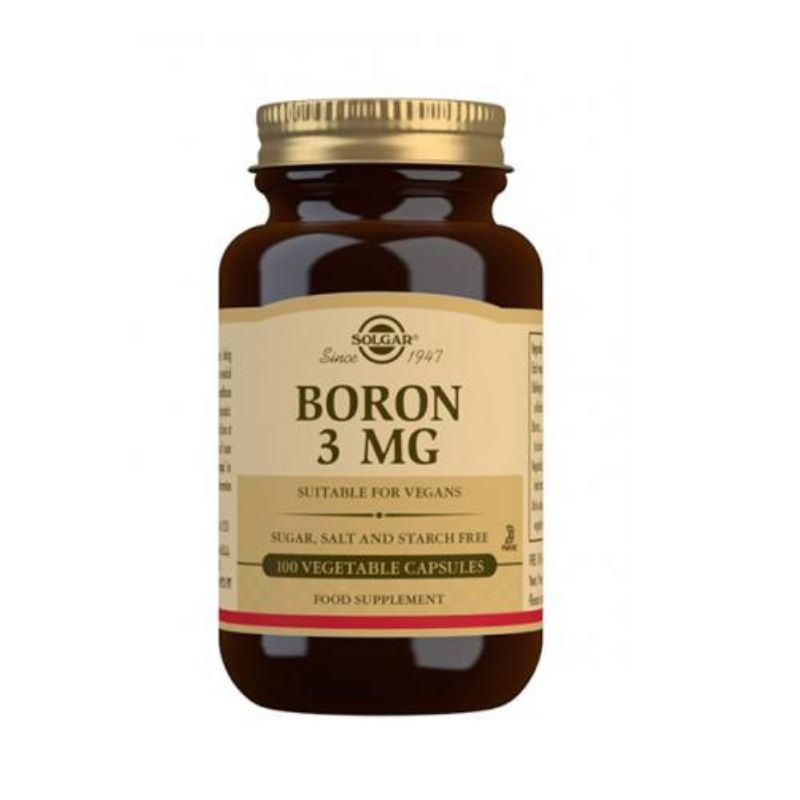 Boron 3 mg, 100 vegekaps.-Boori-Solgar-Aminopörssi