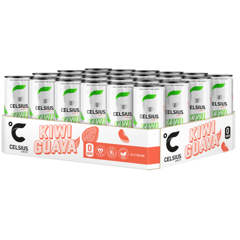 Celsius Energiajuoma, 24 x 355 ml-Energiajuoma-Celsius-Kivi Guava Uutuus!-Aminopörssi