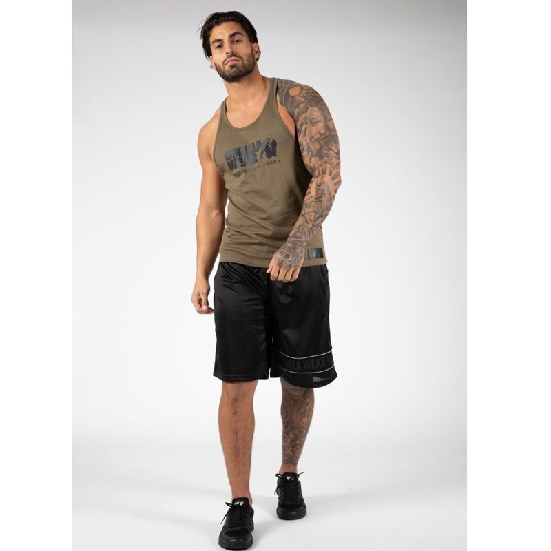 Classic Tank Top - Army Green-Miesten hihattomat paidat-Gorilla Wear-S-Aminopörssi