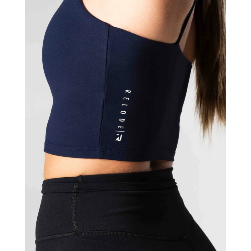 Core Crop Top, Dark Blue-Naisten lyhythihaiset ja topit-Relode-XS-Aminopörssi