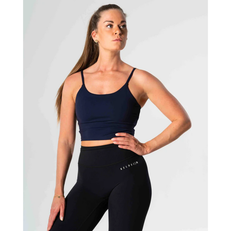 Core Crop Top, Dark Blue-Naisten lyhythihaiset ja topit-Relode-XS-Aminopörssi