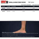 Crew Socks, White-Sukat-Gorilla Wear-34-38-Aminopörssi