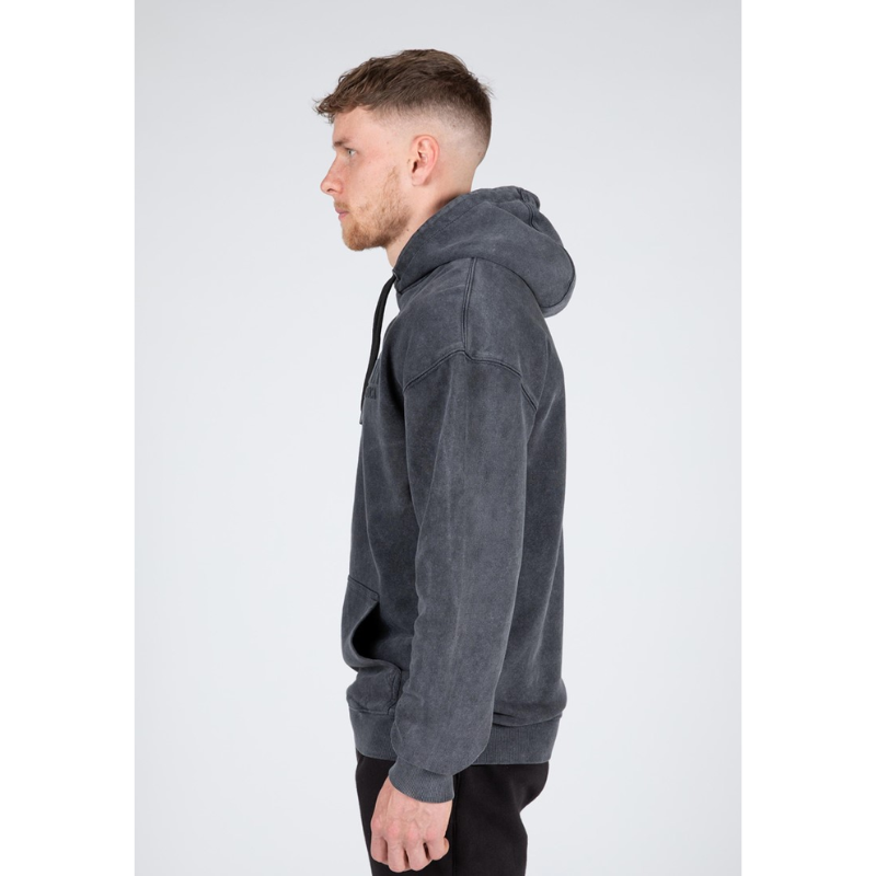 Crowley Men's Oversized Hoodie, washed gray-Miesten hupparit ja pitkähihaiset-Gorilla Wear-S-Aminopörssi