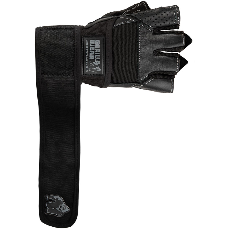 Dallas Wrist Wrap Gloves, musta-Treenihanska-Gorilla Wear-S-Aminopörssi