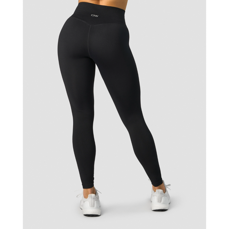 Define Seamless V-shape Tights Black-Naisten trikoot ja leggingsit-ICANIWILL-XS-Aminopörssi