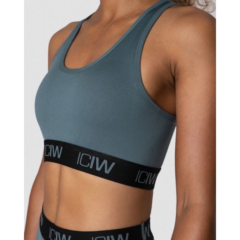 Define Logo Seamless Sports Bra Jungle green/Black-Urheiluliivit-ICANIWILL-XS-Aminopörssi