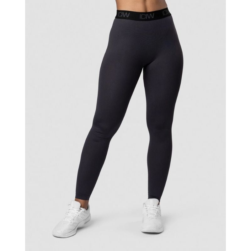 Define Logo Seamless Tights Wmn Graphite/Black-Naisten trikoot-ICANIWILL-XS-Aminopörssi