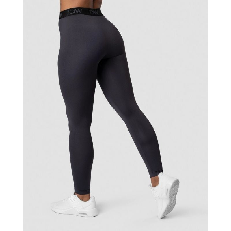 Define Logo Seamless Tights Wmn Graphite/Black-Naisten trikoot-ICANIWILL-XS-Aminopörssi