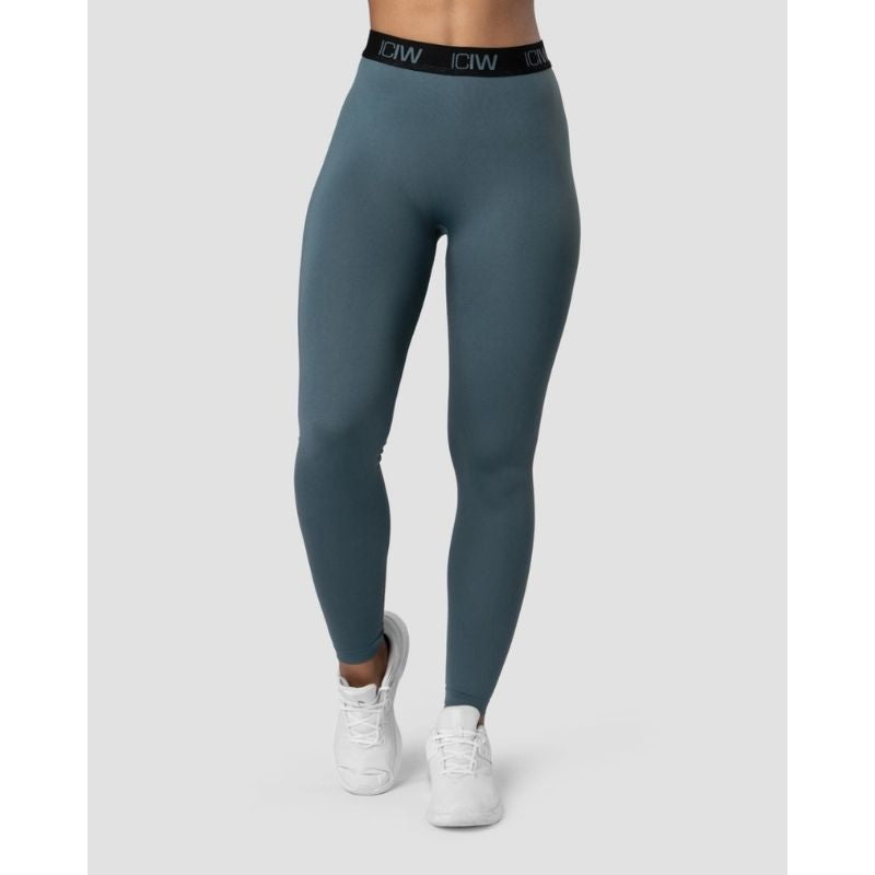 Define Logo Seamless Tights Wmn Jungle Green/Black-Naisten trikoot ja leggingsit-ICANIWILL-XS-Aminopörssi