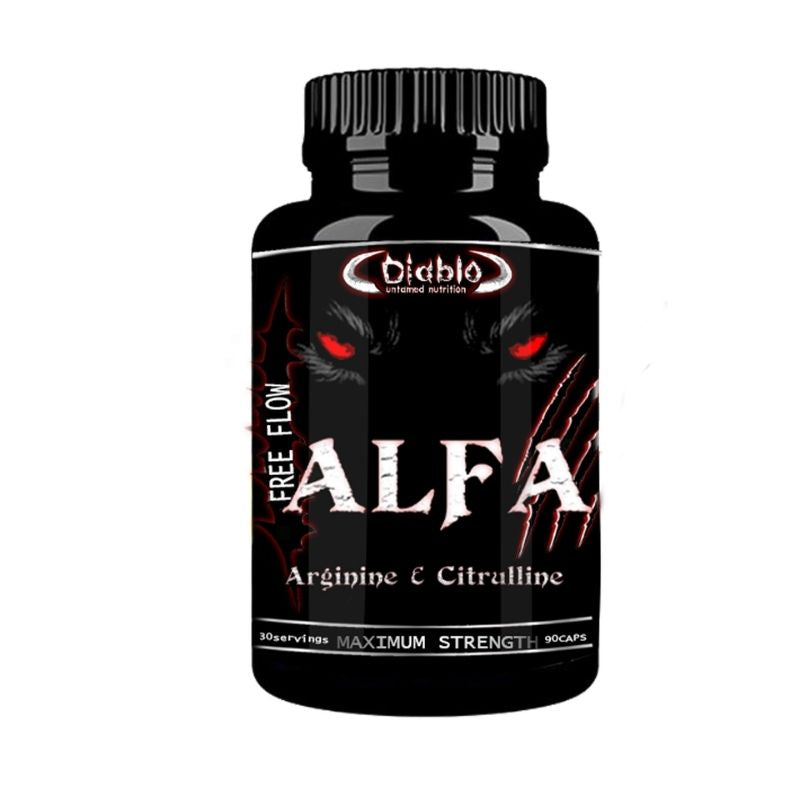 Alfa, 90 kaps.-L-Arginiini-Diablo Untamed Nutrition-Aminopörssi