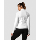 Everyday Long Sleeve 1/4 Stripe Zipper White-Naisten pitkähihaiset ja hupparit-ICANIWILL-XS-Aminopörssi