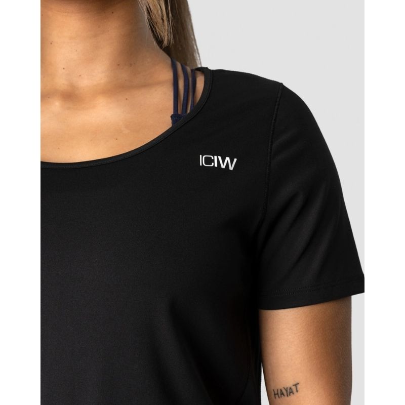 Everyday Tech T-shirt Wmn Black-Naisten T-paita-ICANIWILL-X-Aminopörssi