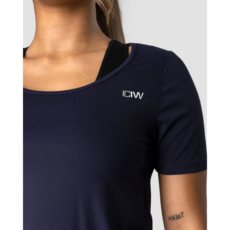 Everyday Tech T-shirt Wmn Navy-Naisten T-paita-ICANIWILL-XS-Aminopörssi