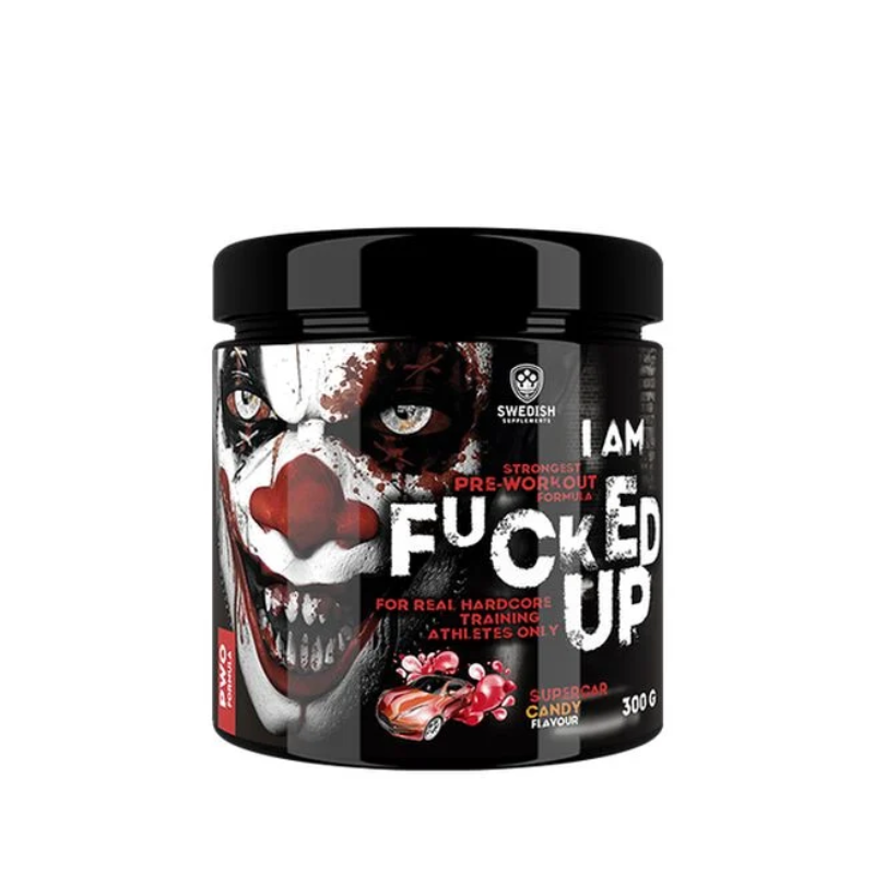 F-cked Up Joker Edition, 300 g-Pre-Workout-Swedish Supplements-Supercar Candy-Aminopörssi