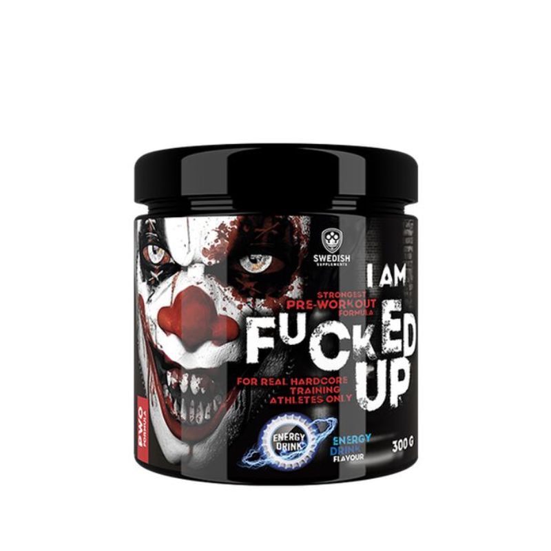 F-cked Up Joker Edition, 300 g-Pre-Workout-Swedish Supplements-Crazy Mango-Aminopörssi