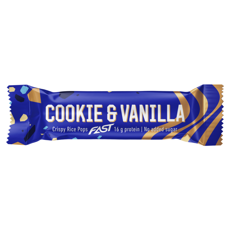 Proteiinipatukka, 55g-Proteiinipatukka-FAST-Cookie & Vanilla-Aminopörssi