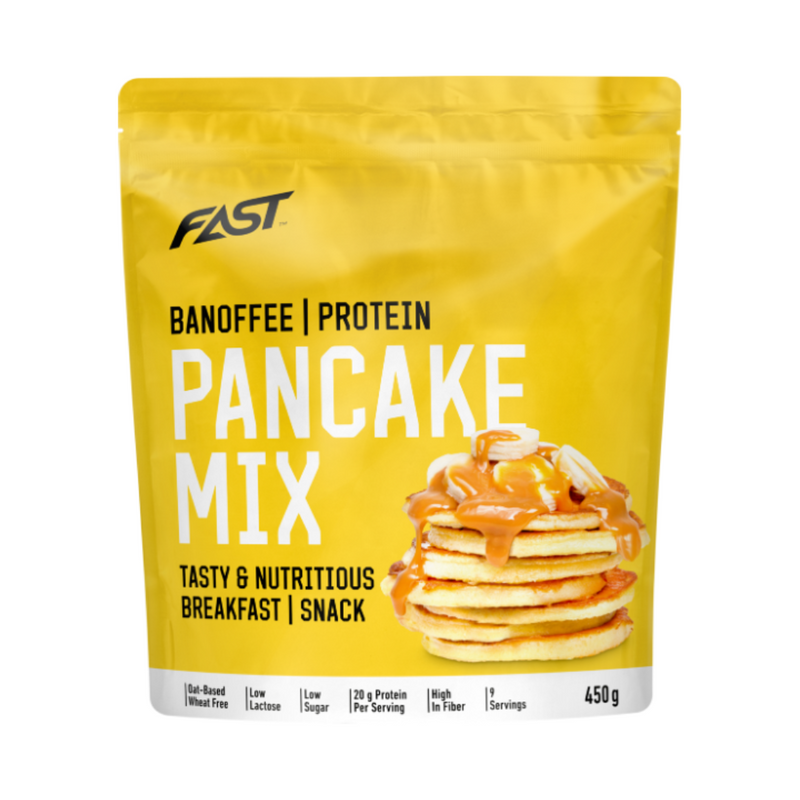 Protein Pancake Mix, 450 g-Ateriankorvike-FAST-Banoffee-Aminopörssi