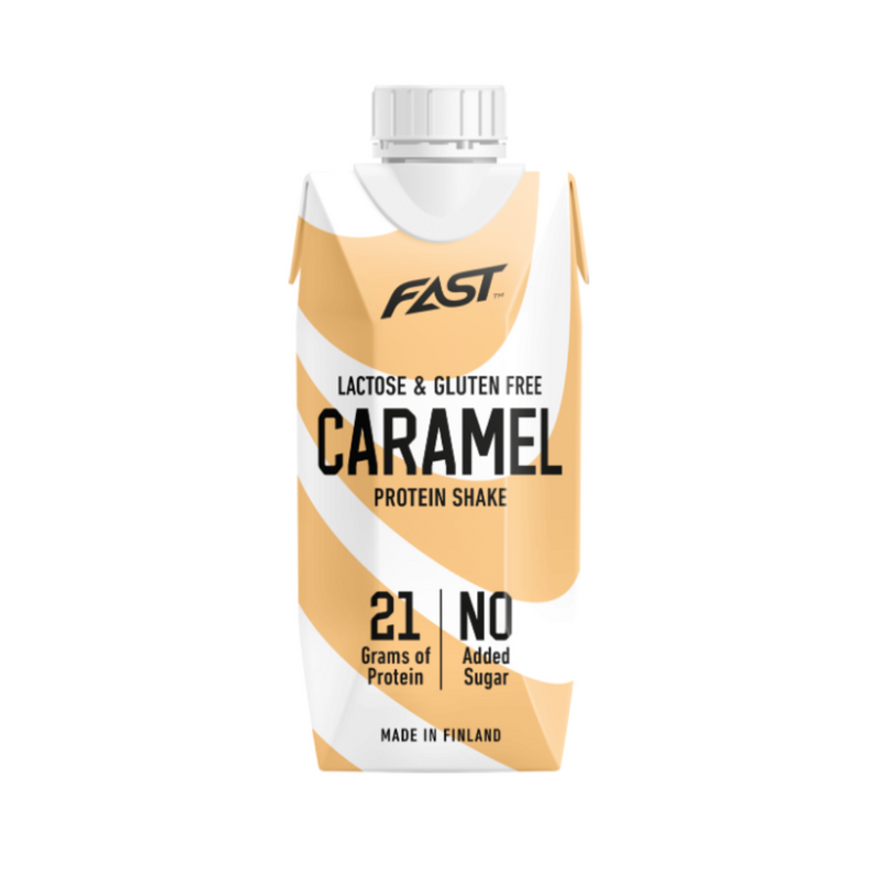 Protein Shake, 250 ml-Proteiinijuoma-FAST-Caramel-Aminopörssi