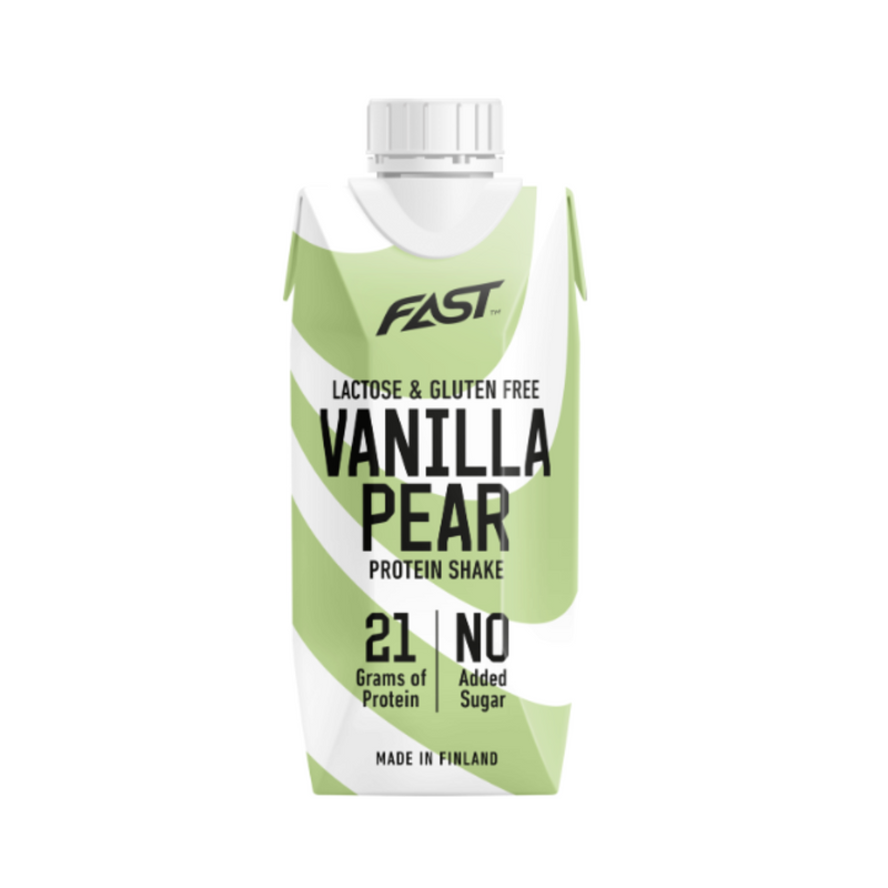 Protein Shake, 250 ml-Proteiinijuoma-FAST-Vanilla-Pear-Aminopörssi